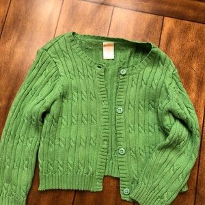 Green Gymboree cardigan